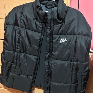 Nike Oversized Black Puffer Vest